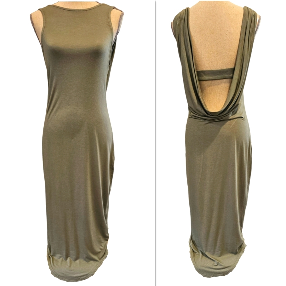 NWT PREMONITION Sage Green Maxi Dress
